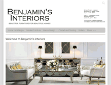 Tablet Screenshot of benjaminsinteriors.com